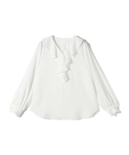 SHIPS / シップス シャツ・ブラウス | 《予約》〈手洗い可能〉ジョーゼット フリル カラー ブラウス（セレモニー対応可） | 詳細11