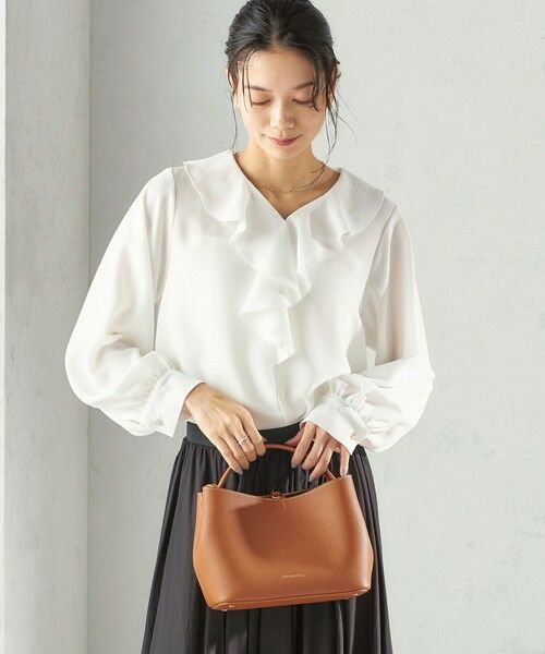 SHIPS / シップス シャツ・ブラウス | 《予約》〈手洗い可能〉ジョーゼット フリル カラー ブラウス（セレモニー対応可） | 詳細5