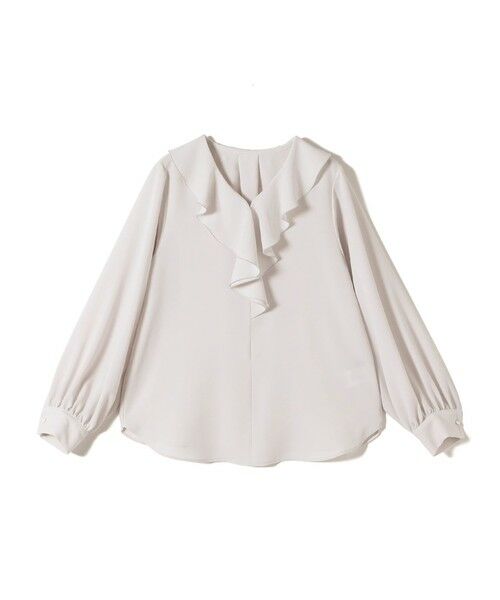 SHIPS / シップス シャツ・ブラウス | 《予約》〈手洗い可能〉ジョーゼット フリル カラー ブラウス（セレモニー対応可） | 詳細23