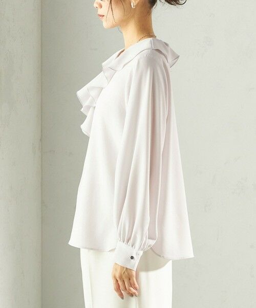 SHIPS / シップス シャツ・ブラウス | 《予約》〈手洗い可能〉ジョーゼット フリル カラー ブラウス（セレモニー対応可） | 詳細29