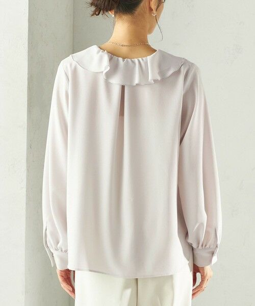 SHIPS / シップス シャツ・ブラウス | 《予約》〈手洗い可能〉ジョーゼット フリル カラー ブラウス（セレモニー対応可） | 詳細30