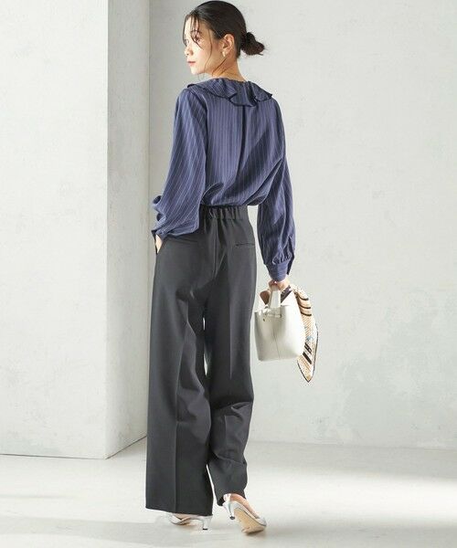 SHIPS / シップス シャツ・ブラウス | 《予約》〈手洗い可能〉フィブリル ストライプ フリル カラー ブラウス | 詳細11