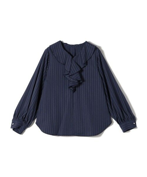SHIPS / シップス シャツ・ブラウス | 《予約》〈手洗い可能〉フィブリル ストライプ フリル カラー ブラウス | 詳細15