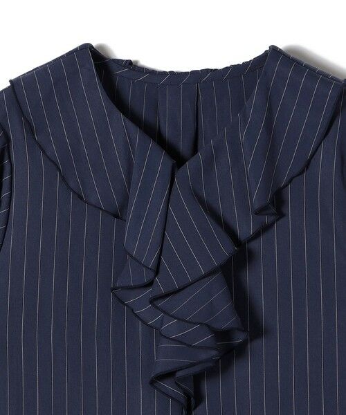 SHIPS / シップス シャツ・ブラウス | 《予約》〈手洗い可能〉フィブリル ストライプ フリル カラー ブラウス | 詳細17