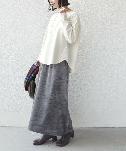 SHIPS / シップス シャツ・ブラウス | 〈手洗い可能〉両面起毛 裾 ラウンド デザイン プルオーバー | 詳細2