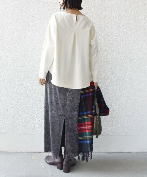 SHIPS / シップス シャツ・ブラウス | 〈手洗い可能〉両面起毛 裾 ラウンド デザイン プルオーバー | 詳細3