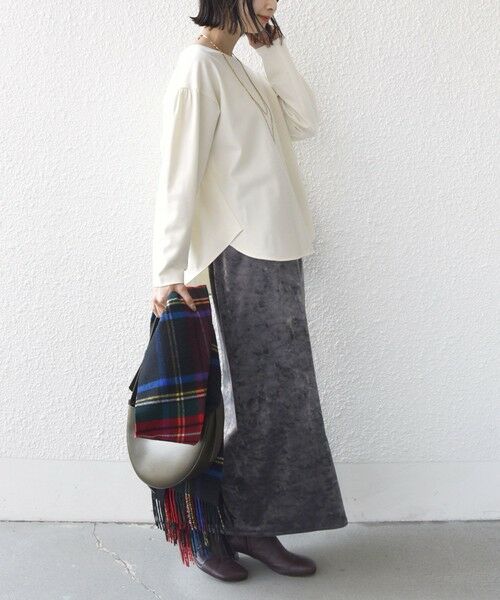 SHIPS / シップス シャツ・ブラウス | 〈手洗い可能〉両面起毛 裾 ラウンド デザイン プルオーバー | 詳細5