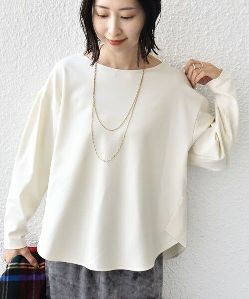 SHIPS / シップス シャツ・ブラウス | 〈手洗い可能〉両面起毛 裾 ラウンド デザイン プルオーバー | 詳細6