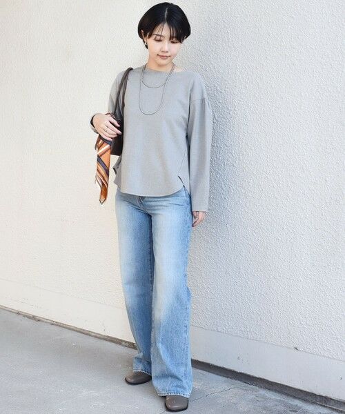 SHIPS / シップス シャツ・ブラウス | 〈手洗い可能〉両面起毛 裾 ラウンド デザイン プルオーバー | 詳細13