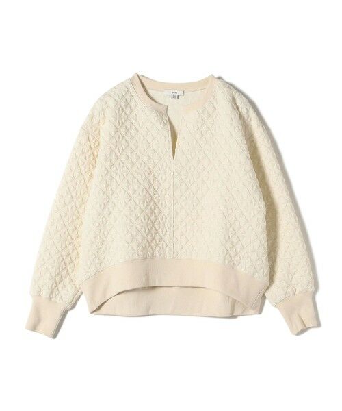 SHIPS / シップス カットソー | 【WEB限定】〈手洗い可能〉キルティング ジャカード キーネック プルオーバー | 詳細9