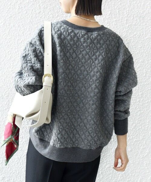 SHIPS / シップス カットソー | 【WEB限定】〈手洗い可能〉キルティング ジャカード キーネック プルオーバー | 詳細17