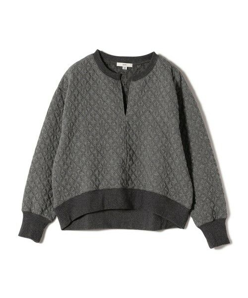 SHIPS / シップス カットソー | 【WEB限定】〈手洗い可能〉キルティング ジャカード キーネック プルオーバー | 詳細20