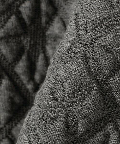 SHIPS / シップス カットソー | 【WEB限定】〈手洗い可能〉キルティング ジャカード キーネック プルオーバー | 詳細24