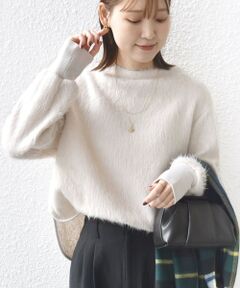 SHIPS / シップス ニット・セーター | 【WEB限定】〈手洗い可能〉バルフィー ロング シャギー ボトルネック プルオーバー