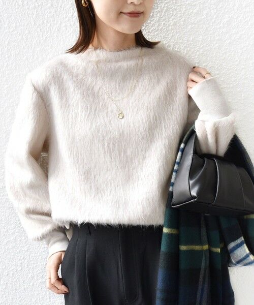 SHIPS / シップス ニット・セーター | 【WEB限定】〈手洗い可能〉バルフィー ロング シャギー ボトルネック プルオーバー | 詳細5