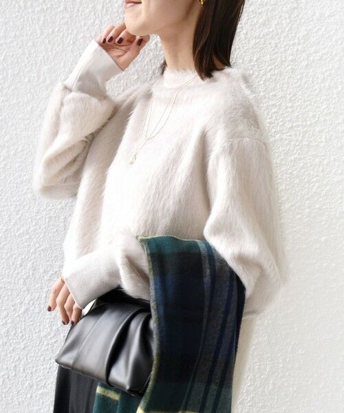 SHIPS / シップス ニット・セーター | 【WEB限定】〈手洗い可能〉バルフィー ロング シャギー ボトルネック プルオーバー | 詳細6