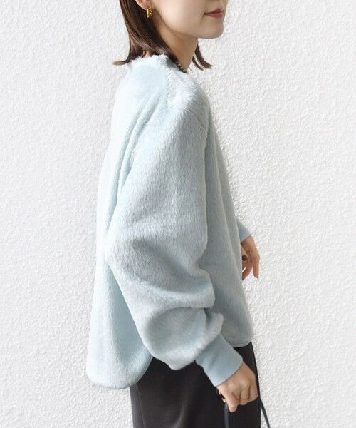 SHIPS / シップス ニット・セーター | 【WEB限定】〈手洗い可能〉バルフィー ロング シャギー ボトルネック プルオーバー | 詳細18