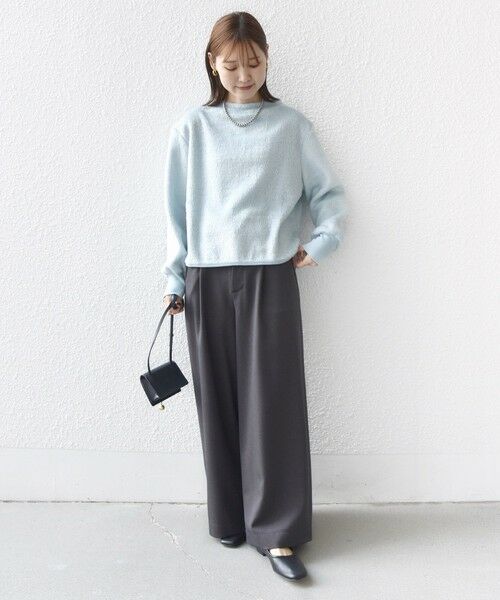 SHIPS / シップス ニット・セーター | 【WEB限定】〈手洗い可能〉バルフィー ロング シャギー ボトルネック プルオーバー | 詳細11