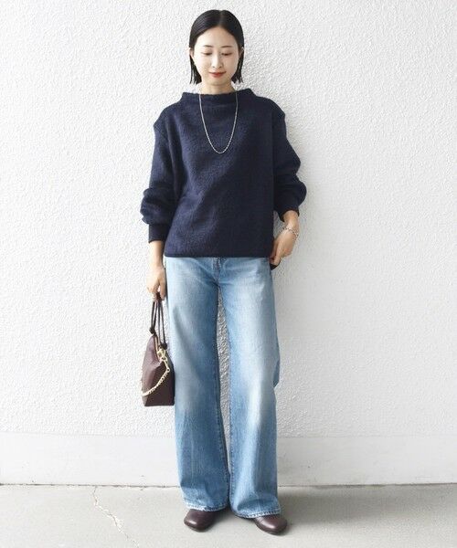 SHIPS / シップス ニット・セーター | 【WEB限定】〈手洗い可能〉バルフィー ロング シャギー ボトルネック プルオーバー | 詳細26