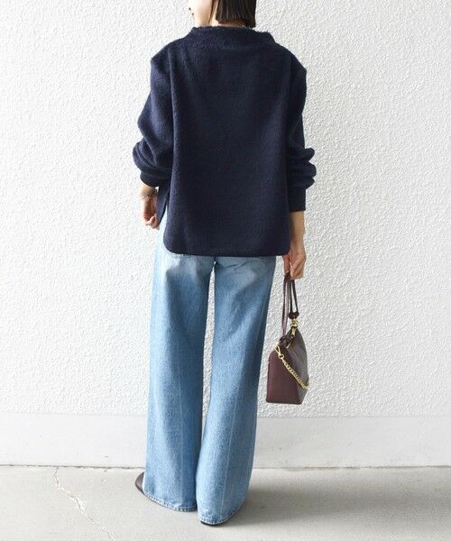 SHIPS / シップス ニット・セーター | 【WEB限定】〈手洗い可能〉バルフィー ロング シャギー ボトルネック プルオーバー | 詳細28