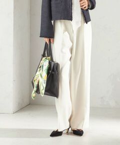 《予約》〈手洗い可能〉ダブル クロス セミ ワイド パンツ（セレモニー対応可）