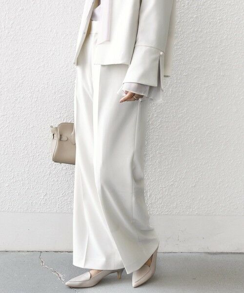 SHIPS / シップス その他パンツ | 〈手洗い可能〉ダブル クロス セミ ワイド パンツ（セレモニー対応可） | 詳細27