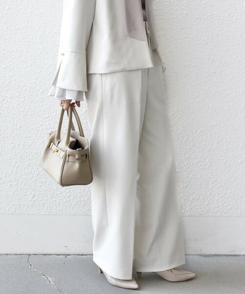 SHIPS / シップス その他パンツ | 〈手洗い可能〉ダブル クロス セミ ワイド パンツ（セレモニー対応可） | 詳細29