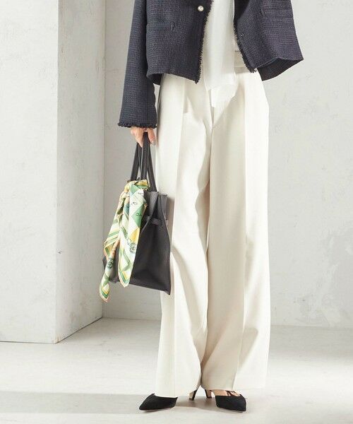 SHIPS / シップス その他パンツ | 《予約》〈手洗い可能〉ダブル クロス セミ ワイド パンツ（セレモニー対応可） | 詳細4