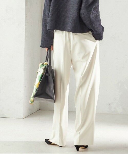 SHIPS / シップス その他パンツ | 《予約》〈手洗い可能〉ダブル クロス セミ ワイド パンツ（セレモニー対応可） | 詳細6