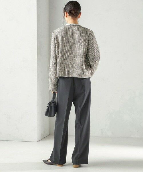 SHIPS / シップス その他パンツ | 《予約》〈手洗い可能〉ダブル クロス セミ ワイド パンツ（セレモニー対応可） | 詳細25