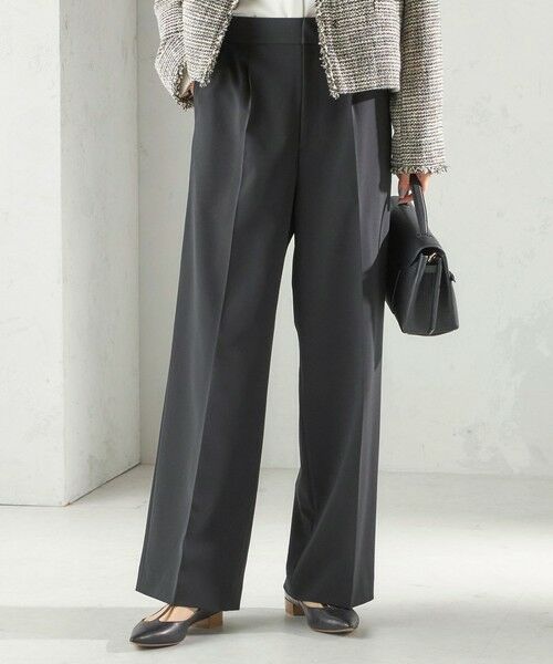 SHIPS / シップス その他パンツ | 《予約》〈手洗い可能〉ダブル クロス セミ ワイド パンツ（セレモニー対応可） | 詳細27