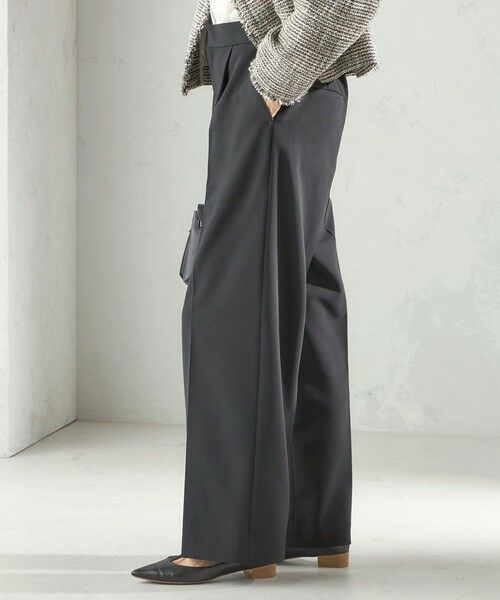 SHIPS / シップス その他パンツ | 《予約》〈手洗い可能〉ダブル クロス セミ ワイド パンツ（セレモニー対応可） | 詳細28