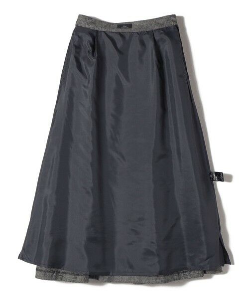 SHIPS / シップス ロング・マキシ丈スカート | SHIPS Primary Navy Label:フラノ パネル チェック フレア スカート | 詳細3