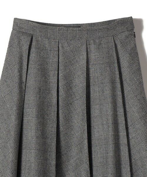 SHIPS / シップス ロング・マキシ丈スカート | SHIPS Primary Navy Label:フラノ パネル チェック フレア スカート | 詳細4