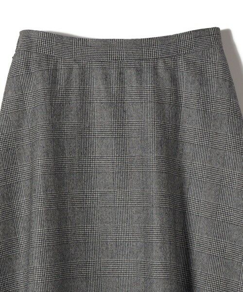 SHIPS / シップス ロング・マキシ丈スカート | SHIPS Primary Navy Label:フラノ パネル チェック フレア スカート | 詳細5