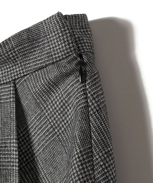 SHIPS / シップス ロング・マキシ丈スカート | SHIPS Primary Navy Label:フラノ パネル チェック フレア スカート | 詳細6