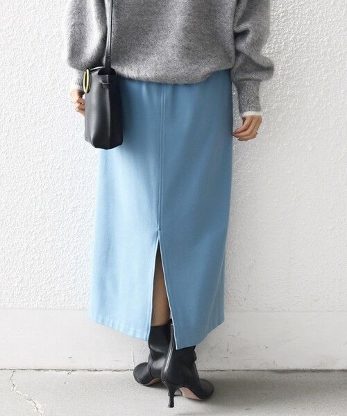 SHIPS / シップス ミニ・ひざ丈スカート | 〈手洗い可能〉両面起毛 ドロスト スカート | 詳細16