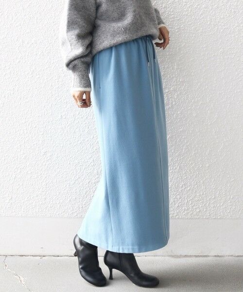 SHIPS / シップス ミニ・ひざ丈スカート | 〈手洗い可能〉両面起毛 ドロスト スカート | 詳細17