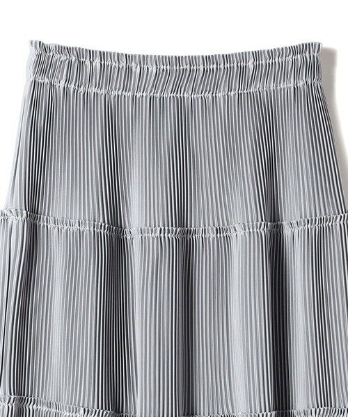 SHIPS / シップス ロング・マキシ丈スカート | 〈手洗い可能〉サテン プリーツ ティアード スカート | 詳細11