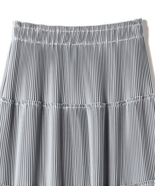 SHIPS / シップス ロング・マキシ丈スカート | 〈手洗い可能〉サテン プリーツ ティアード スカート | 詳細13