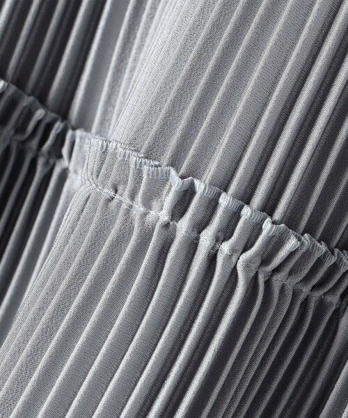 SHIPS / シップス ロング・マキシ丈スカート | 〈手洗い可能〉サテン プリーツ ティアード スカート | 詳細14