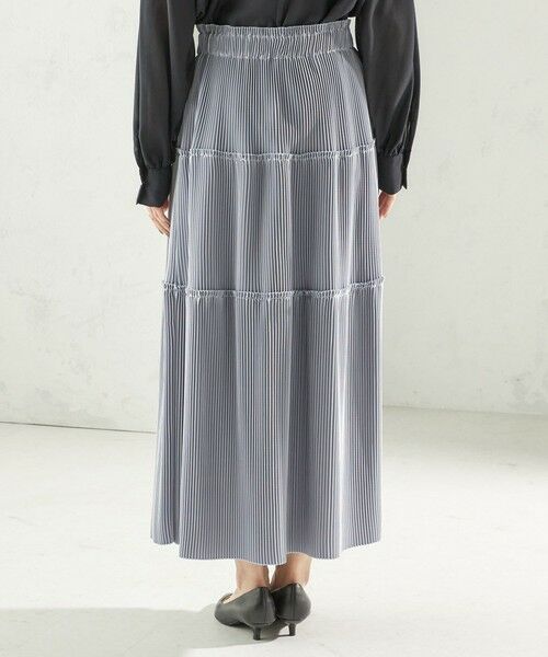 SHIPS / シップス ロング・マキシ丈スカート | 〈手洗い可能〉サテン プリーツ ティアード スカート | 詳細19