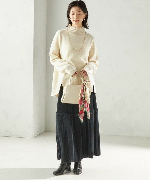 SHIPS / シップス ロング・マキシ丈スカート | 〈手洗い可能〉サテン プリーツ ティアード スカート | 詳細24