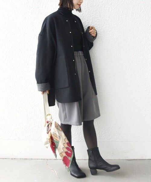 SHIPS / シップス ショート・ハーフ・半端丈パンツ | 〈洗濯機可能〉ドロスト タック ハーフ パンツ | 詳細4