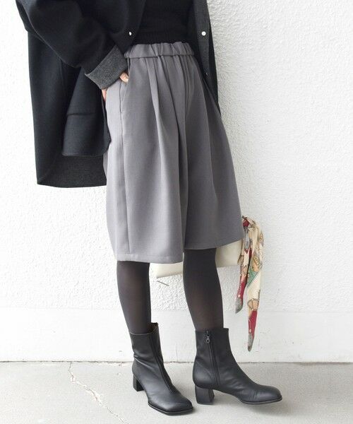 SHIPS / シップス ショート・ハーフ・半端丈パンツ | 〈洗濯機可能〉ドロスト タック ハーフ パンツ | 詳細7