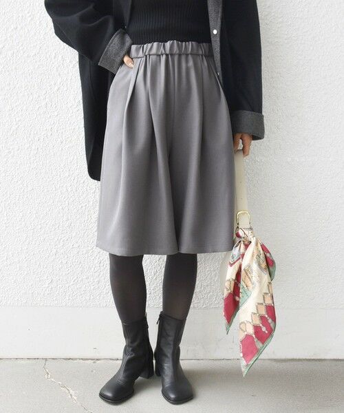 SHIPS / シップス ショート・ハーフ・半端丈パンツ | 〈洗濯機可能〉ドロスト タック ハーフ パンツ | 詳細8