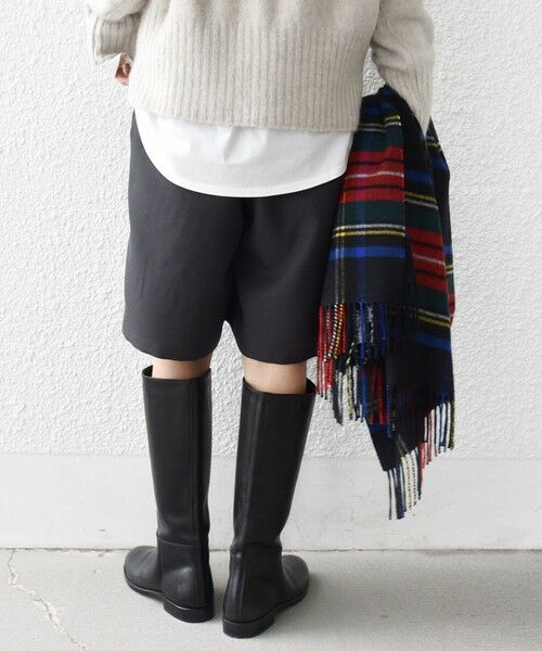 SHIPS / シップス ショート・ハーフ・半端丈パンツ | 〈洗濯機可能〉ドロスト タック ハーフ パンツ | 詳細24