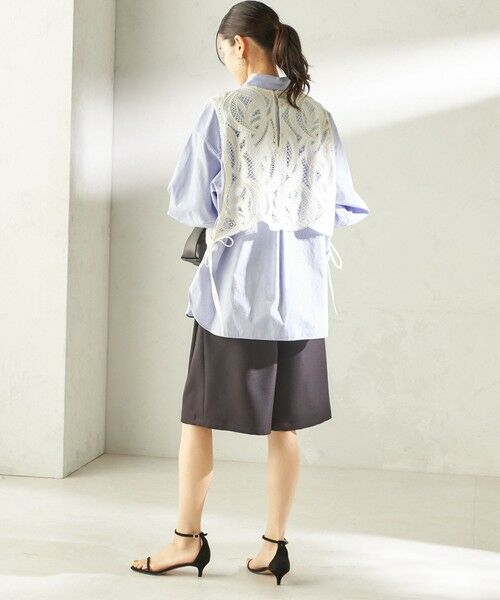 SHIPS / シップス ショート・ハーフ・半端丈パンツ | 《一部追加予約》〈洗濯機可能〉ドロスト タック ハーフ パンツ | 詳細30