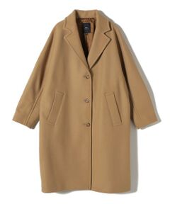 SHIPS / シップス その他アウター | SHIPS Primary Navy Label:ウール メルトン シングル チェスター コート