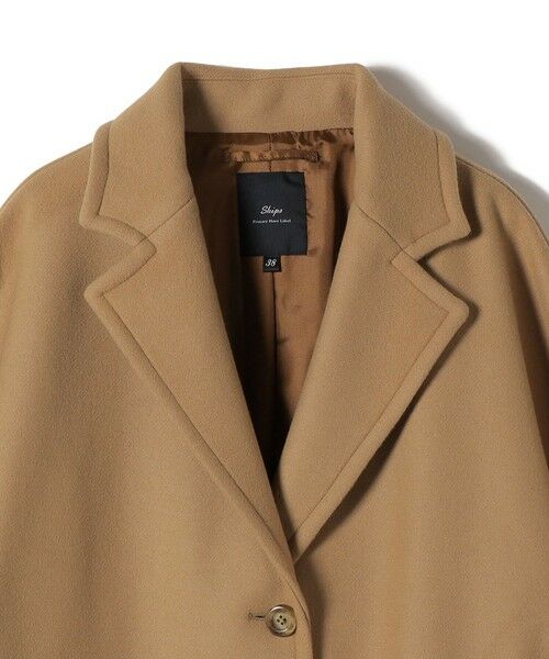 SHIPS / シップス その他アウター | SHIPS Primary Navy Label:ウール メルトン シングル チェスター コート | 詳細4